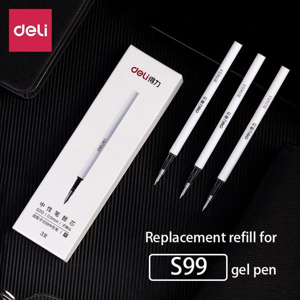 deli rotating gel refill black 0.5mm rotating gel refill adapted to s99 signature pen water pen special 3pcs/box, Black;red
deli rotating gel refill black 0.5mm rotating gel refill adapted to s99 signature pen water pen special 3pcs/box, Black;red