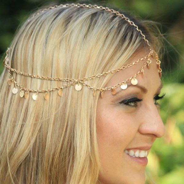 metallic circle sequins tassel head chain 2021 women fashion elegant wedding head piece hair accessorie boho bridal hair jewelry, Golden;silver
metallic circle sequins tassel head chain 2021 women fashion elegant wedding head piece hair accessorie boho bridal hair jewelry, Golden;silver