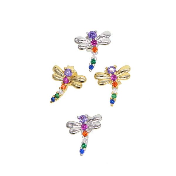 stud 2021 summer delicate fashion jewelry colorful cz paved cute animal dragonfly earrings trendy sweet adorable women, Golden;silver
stud 2021 summer delicate fashion jewelry colorful cz paved cute animal dragonfly earrings trendy sweet adorable women, Golden;silver