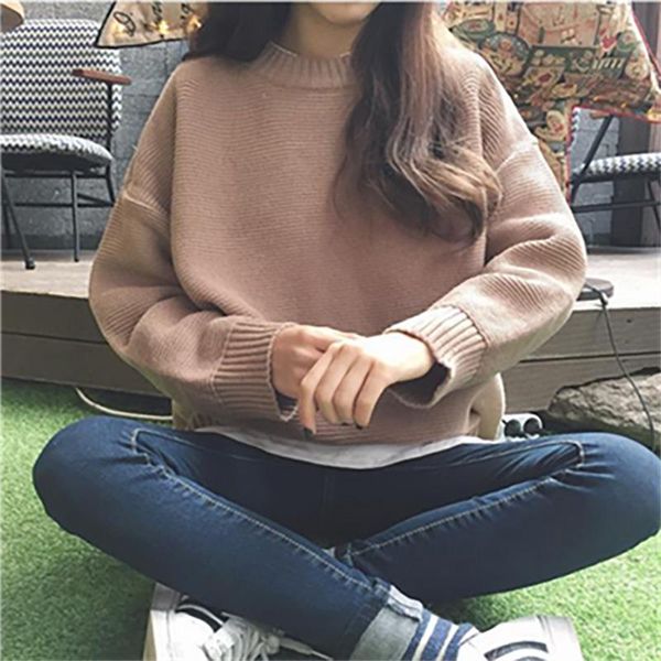 autumn winter loose women o-neck sweater long sleeve thick solid knitted pullovers female 2020 warm jumpers women, White;black
autumn winter loose women o-neck sweater long sleeve thick solid knitted pullovers female 2020 warm jumpers women, White;black