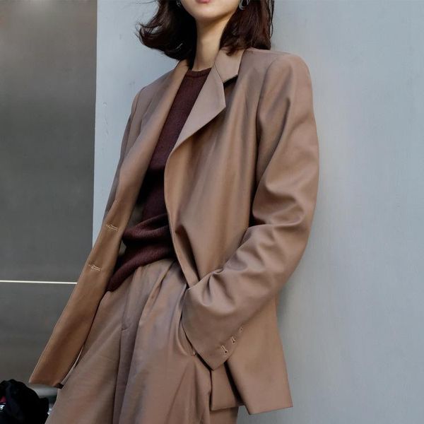 women's two piece pants customized 2021 loose casual silhouette suit coat women autumn and winter high-end coffee fried street, White
women's two piece pants customized 2021 loose casual silhouette suit coat women autumn and winter high-end coffee fried street, White