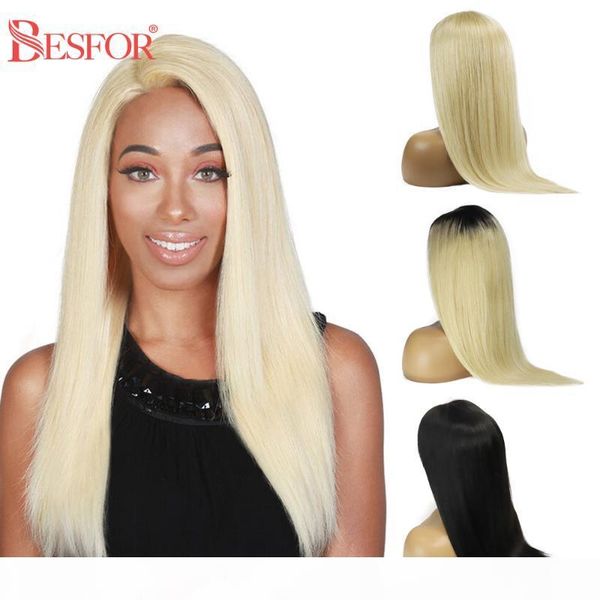 besfor ombre 613 blonde 4*4 lace closure frontal human hair wigs pre plucked glueless remy straight natural black lace front wig, Black;brown
besfor ombre 613 blonde 4*4 lace closure frontal human hair wigs pre plucked glueless remy straight natural black lace front wig, Black;brown