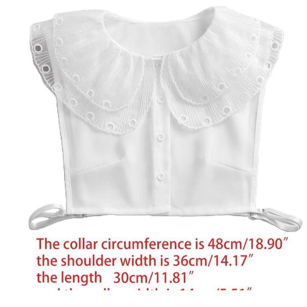 women double layer hollow out large lapel false fake collar butterfly ruffles detachable half shirt button dicke qylrfa, Blue;red
women double layer hollow out large lapel false fake collar butterfly ruffles detachable half shirt button dicke qylrfa, Blue;red