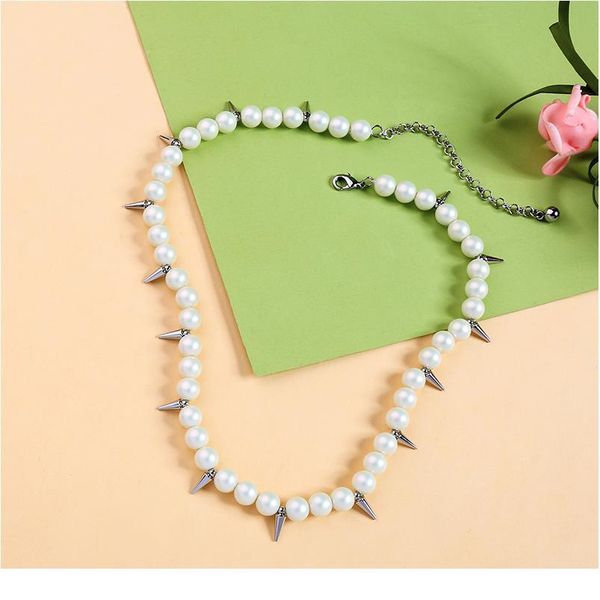 xl0079c 2018 new imitation bead alloy rivet short choker necklace for women wholesale jewelry xl00 jllggg, White
xl0079c 2018 new imitation bead alloy rivet short choker necklace for women wholesale jewelry xl00 jllggg, White