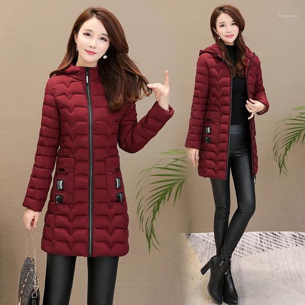 2021 women winter hooded warm coat plus size candy color cotton padded jacket female long parka womens wadded jaqueta feminina1, Black
2021 women winter hooded warm coat plus size candy color cotton padded jacket female long parka womens wadded jaqueta feminina1, Black