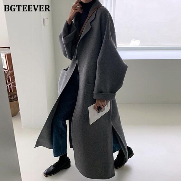 bgteever casual oversized long blend coats women 2021 winter side split lace-up female outwear elegant ladies woolen jackets1, Black
bgteever casual oversized long blend coats women 2021 winter side split lace-up female outwear elegant ladies woolen jackets1, Black
