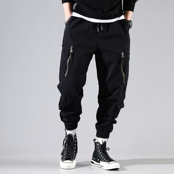 men's jeans autumn winter fashion men japanese vintage designer harem trousers multi pockets cargo pants hip hop joggers, Blue
men's jeans autumn winter fashion men japanese vintage designer harem trousers multi pockets cargo pants hip hop joggers, Blue