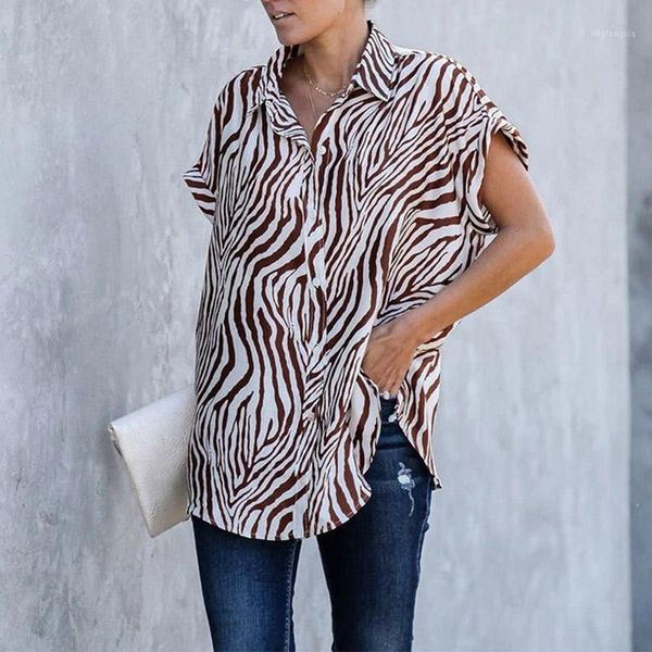 summer zebra print short sleeve women's shirts single breasted turn-down collar ladies shirt 2021 casual loose female clothes1, White
summer zebra print short sleeve women's shirts single breasted turn-down collar ladies shirt 2021 casual loose female clothes1, White