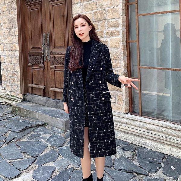 women's tracksuits fashion 2021 autumn winter women sets 2 pieces elegant female long tweed plaid coats jacket blazers skirts suits out, Gray
women's tracksuits fashion 2021 autumn winter women sets 2 pieces elegant female long tweed plaid coats jacket blazers skirts suits out, Gray