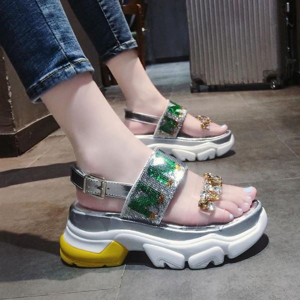 european station with diamond sandals female ins tide 2020 new summer thick-soled wedge heel high-heel rhinestone roman sandals, Black
european station with diamond sandals female ins tide 2020 new summer thick-soled wedge heel high-heel rhinestone roman sandals, Black