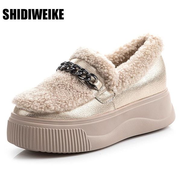 genuine leather thick plush winter boots women ankle boots comfortable light lazy flats winter shoes woman 2020 women snow, Black
genuine leather thick plush winter boots women ankle boots comfortable light lazy flats winter shoes woman 2020 women snow, Black
