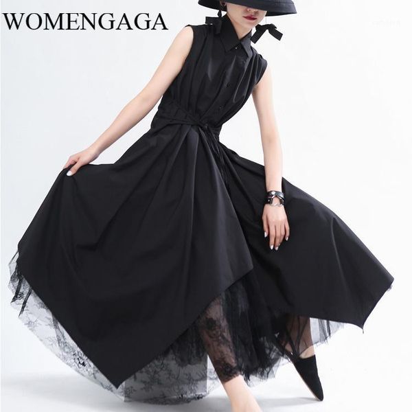 casual dresses womengaga 2021 summer irregular dress sleeveless patchwork loose elegant comfortable single breasted w00091, Black;gray
casual dresses womengaga 2021 summer irregular dress sleeveless patchwork loose elegant comfortable single breasted w00091, Black;gray