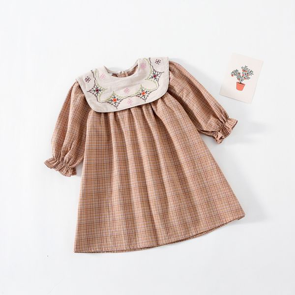 2021 new children clothing spring lantern sleeve a-line embroidery plaid for girls kids princess party 0-5y ylu3, Red;yellow
2021 new children clothing spring lantern sleeve a-line embroidery plaid for girls kids princess party 0-5y ylu3, Red;yellow