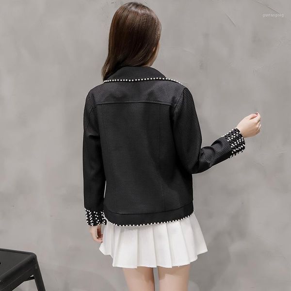 style spring elegant beading slim tweed basic coat women chic rivet streetwear single breasted baseball bomber jacket female1, Black;brown
style spring elegant beading slim tweed basic coat women chic rivet streetwear single breasted baseball bomber jacket female1, Black;brown