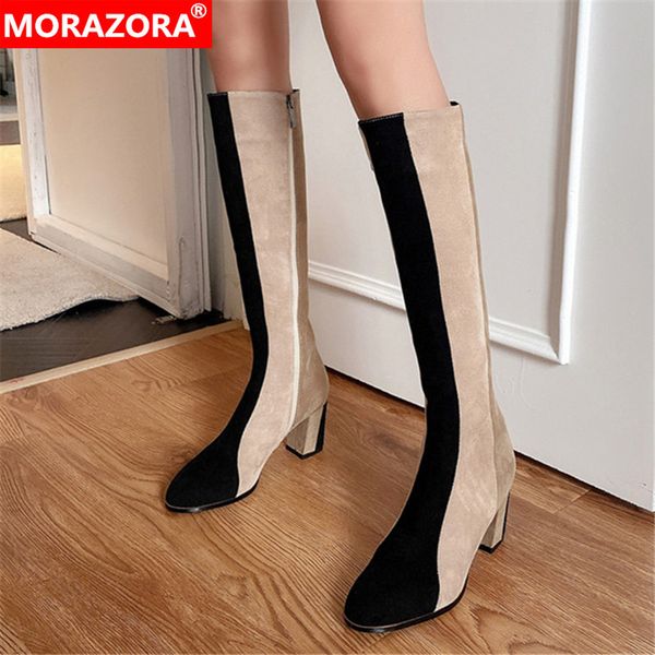 morazora 2020 big size 34-41 knee high boots thick heels square toe mixed colors ladies shoes winter women boots black
morazora 2020 big size 34-41 knee high boots thick heels square toe mixed colors ladies shoes winter women boots black
