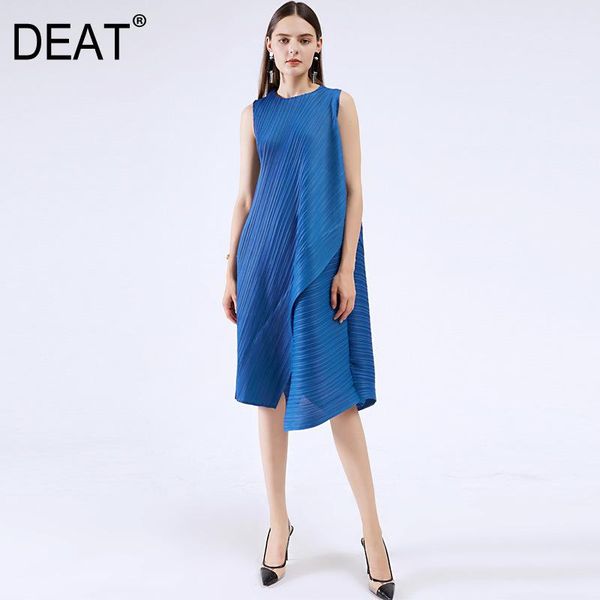 deat 2021 pleated dress women casual halter sleeveless over size ruffle design wild elegant new summer fashion tide am800, Black;gray
deat 2021 pleated dress women casual halter sleeveless over size ruffle design wild elegant new summer fashion tide am800, Black;gray