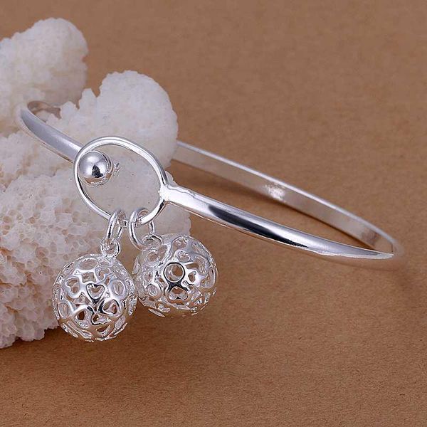 sell fashion silver plated dual solid ball bangle bracelet for women jewelry factory price smtb174, Black
sell fashion silver plated dual solid ball bangle bracelet for women jewelry factory price smtb174, Black