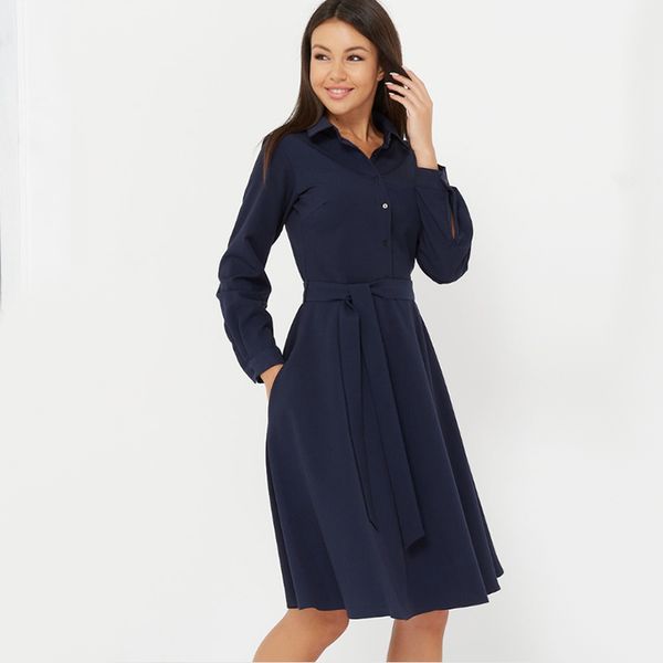 women casual sashes a line party dress ladies long sleeves turn down collar winter dress new fashion knee dress vestidos lj201203, White;black
women casual sashes a line party dress ladies long sleeves turn down collar winter dress new fashion knee dress vestidos lj201203, White;black
