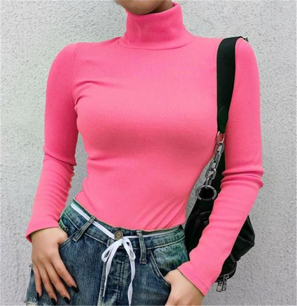 women casual basic solid shiny color long sleeve turtleneck slim stretch pullovers ladies autumn spring club t-shirts femme, White
women casual basic solid shiny color long sleeve turtleneck slim stretch pullovers ladies autumn spring club t-shirts femme, White