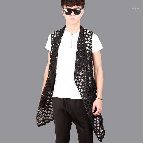 2016 new men's clothing trend summer thin male vest medium-long sleeveless cardigan vest male costume singer costumes1, Black;white
2016 new men's clothing trend summer thin male vest medium-long sleeveless cardigan vest male costume singer costumes1, Black;white