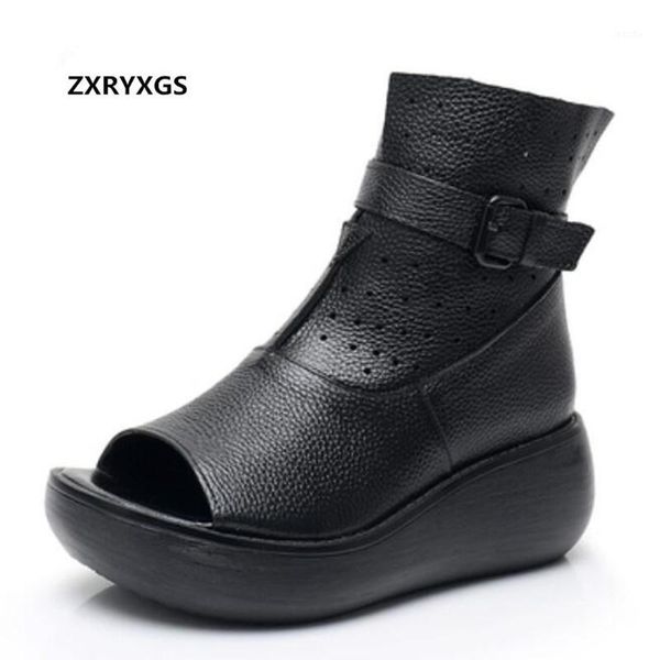sandals 2021 fish mouth spring summer boots genuine leather shoes fashion women thick bottom wedge sandas women's sandals1, Black
sandals 2021 fish mouth spring summer boots genuine leather shoes fashion women thick bottom wedge sandas women's sandals1, Black