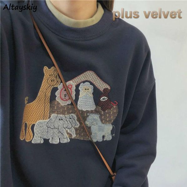 толстовка женщина плюс velvet сыпучего printed o-образный вырез с длинным рукавом ретро корейского стиль chic мода повседневной женской dail, Black
толстовка женщина плюс velvet сыпучего printed o-образный вырез с длинным рукавом ретро корейского стиль chic мода повседневной женской dail, Black