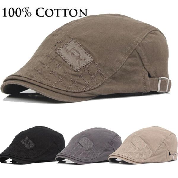 berets 2021 mens cotton beret cap adjustable hats cowboy hat golf driving summer flat cabbie sboy caps, Blue;gray
berets 2021 mens cotton beret cap adjustable hats cowboy hat golf driving summer flat cabbie sboy caps, Blue;gray
