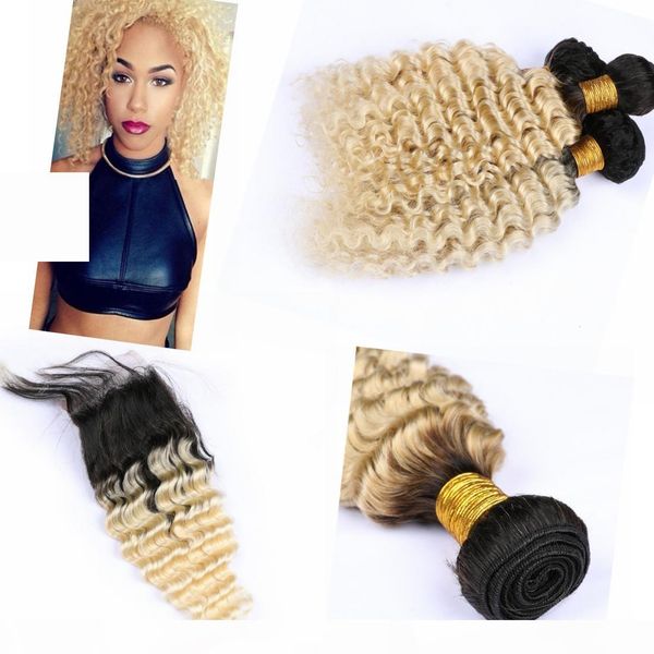ombre brazilian hair bundles deep wave human hair bundles with closure ombre #1b #613, Black;brown
ombre brazilian hair bundles deep wave human hair bundles with closure ombre #1b #613, Black;brown