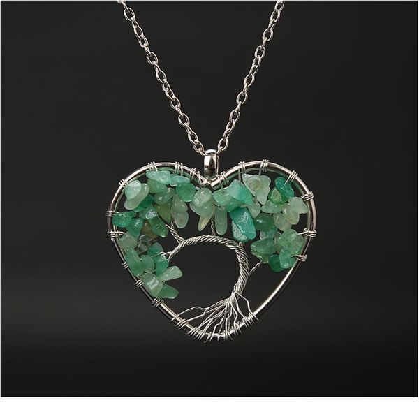 7 chakra tree of life quartz heart pendant necklace multicolor natural stone necklace women chain rainbow jewe jllhnw, Black
7 chakra tree of life quartz heart pendant necklace multicolor natural stone necklace women chain rainbow jewe jllhnw, Black