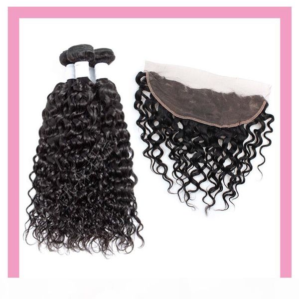 brazilian virgin hair water wave bundles with 13x4 lace frontal with baby hair extensions 8-28inch natural color water wave curly, Black;brown
brazilian virgin hair water wave bundles with 13x4 lace frontal with baby hair extensions 8-28inch natural color water wave curly, Black;brown