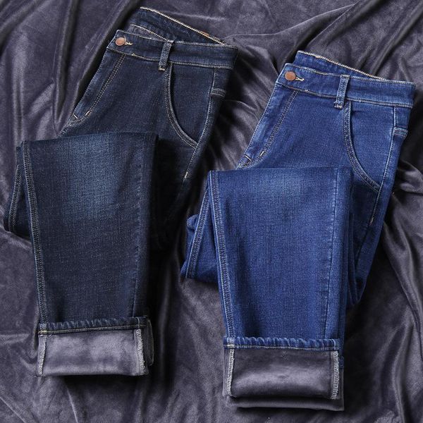 men's jeans 2021 winter pantalon homme homens thicken fleece lined stretch thick velvet plus size 40 pants men, Blue
men's jeans 2021 winter pantalon homme homens thicken fleece lined stretch thick velvet plus size 40 pants men, Blue