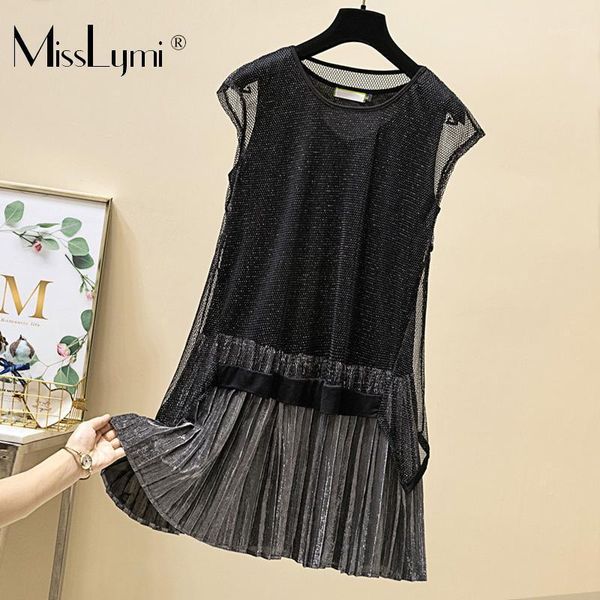 xl-5xl plus size women glitter dress summer 2020 short sleeve hollow out mesh patchwork loose casual pleated ruffle dresses1, White;black
xl-5xl plus size women glitter dress summer 2020 short sleeve hollow out mesh patchwork loose casual pleated ruffle dresses1, White;black
