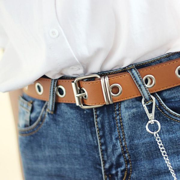 4 colors women pu leather strap chain ring decoration waist belt for women slim waistband ladies apparel accessories, Black;brown
4 colors women pu leather strap chain ring decoration waist belt for women slim waistband ladies apparel accessories, Black;brown
