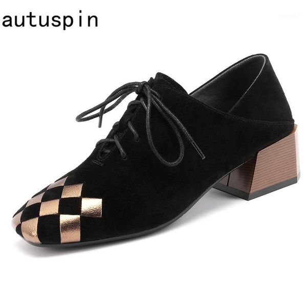 autuspin women lace up casual oxfords 2020 fashion kid suede female square toe loafers winter autumn party dress pumos black1, Black
autuspin women lace up casual oxfords 2020 fashion kid suede female square toe loafers winter autumn party dress pumos black1, Black