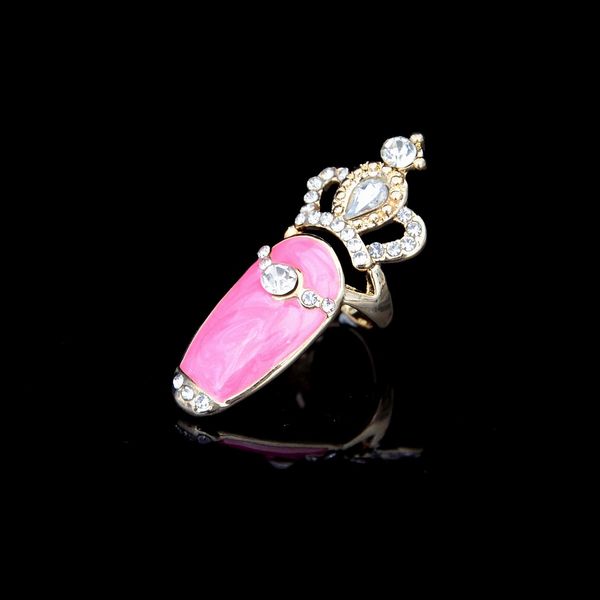fingertip rings sales enamel rhinestone knuckle crown finger nail art ring for women jewelry wholesale, Silver
fingertip rings sales enamel rhinestone knuckle crown finger nail art ring for women jewelry wholesale, Silver