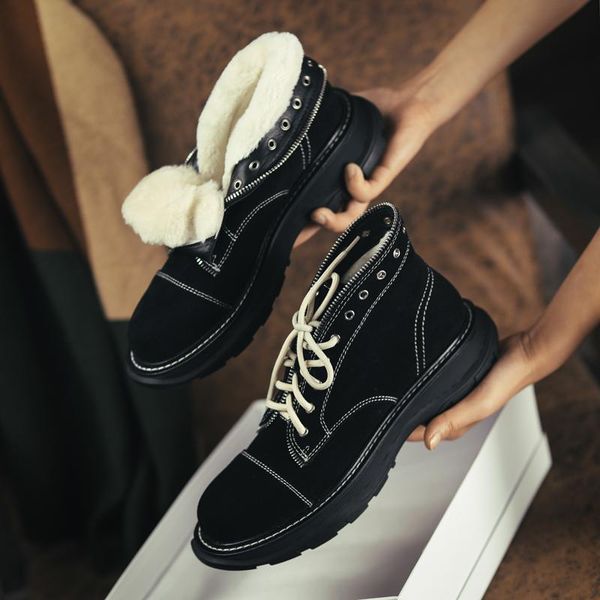 женщины зимних ботинок boots 2020 новые натуральная кожа дама коротких сапоги шерсть теплое покрытие студент женщина голеностопный, Black
женщины зимних ботинок boots 2020 новые натуральная кожа дама коротких сапоги шерсть теплое покрытие студент женщина голеностопный, Black