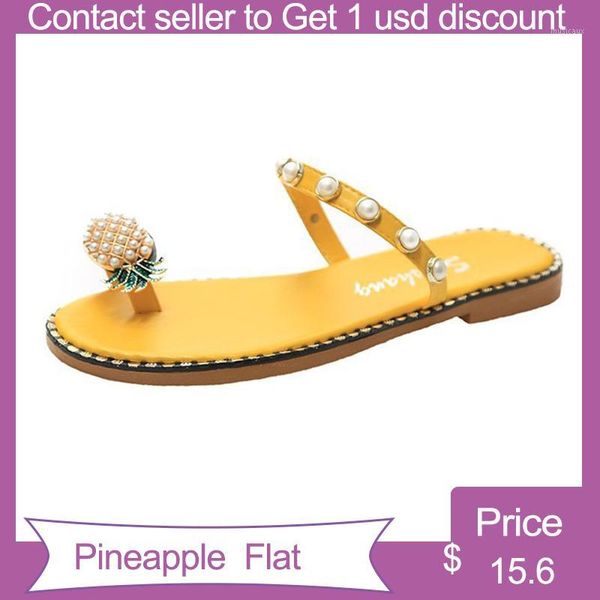 women slipper 2020 summer pineapple pearl new outdoor flat casual shoes beach sandals ladies shoes platform de mujer verano1, Black
women slipper 2020 summer pineapple pearl new outdoor flat casual shoes beach sandals ladies shoes platform de mujer verano1, Black