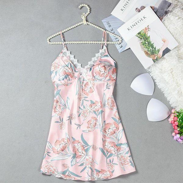 lisacmvpnel lace woman printing nightdress silk camisole nightgown ice silk removable chest pad lingerie1, Black;red
lisacmvpnel lace woman printing nightdress silk camisole nightgown ice silk removable chest pad lingerie1, Black;red