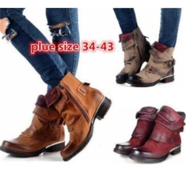 2020 heels chunky cowboy boots for the woman round toe leather runway zipper femme winter 0atf, Black
2020 heels chunky cowboy boots for the woman round toe leather runway zipper femme winter 0atf, Black