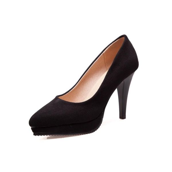 dress shoes big size individual high heels ladies women woman pumps, Black