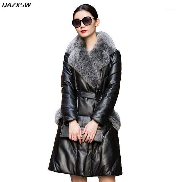 women's leather & faux 2021 women winter down jacket long fur collar coat black warm sheepskin outer belt elegant genuine plus size ac2
women's leather & faux 2021 women winter down jacket long fur collar coat black warm sheepskin outer belt elegant genuine plus size ac2