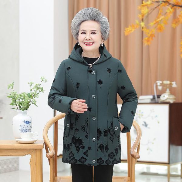 women's down & parkas 60-70-80 year old middle-aged and elderly padded jacket winter jackets hooded warm cotton overcoat plus size 5xl, Black
women's down & parkas 60-70-80 year old middle-aged and elderly padded jacket winter jackets hooded warm cotton overcoat plus size 5xl, Black
