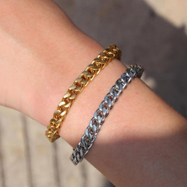ice out 6mm miami cuban link chain stainless steel gold hip hop bracelet men's fashion jewel bbyahy, Black
ice out 6mm miami cuban link chain stainless steel gold hip hop bracelet men's fashion jewel bbyahy, Black