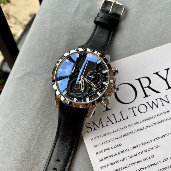 46mm men quartz battery chronograph japan movement sport model wristwatch with leather luxury stainless steel ing, Slivery;brown
46mm men quartz battery chronograph japan movement sport model wristwatch with leather luxury stainless steel ing, Slivery;brown