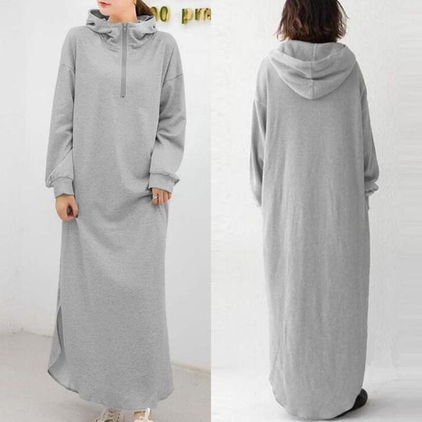 women's hooded hoodies dress zanzea stylish sundress autumn long sleeve sweatshirt vestidos female split maxi robe plus size 5xl1, Black;gray
women's hooded hoodies dress zanzea stylish sundress autumn long sleeve sweatshirt vestidos female split maxi robe plus size 5xl1, Black;gray
