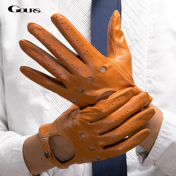 gours men' fall and winter genuine leather gloves new fashion brand black warm driving unlined gloves goatskin mittens gsm034 201020, Blue;gray
gours men' fall and winter genuine leather gloves new fashion brand black warm driving unlined gloves goatskin mittens gsm034 201020, Blue;gray