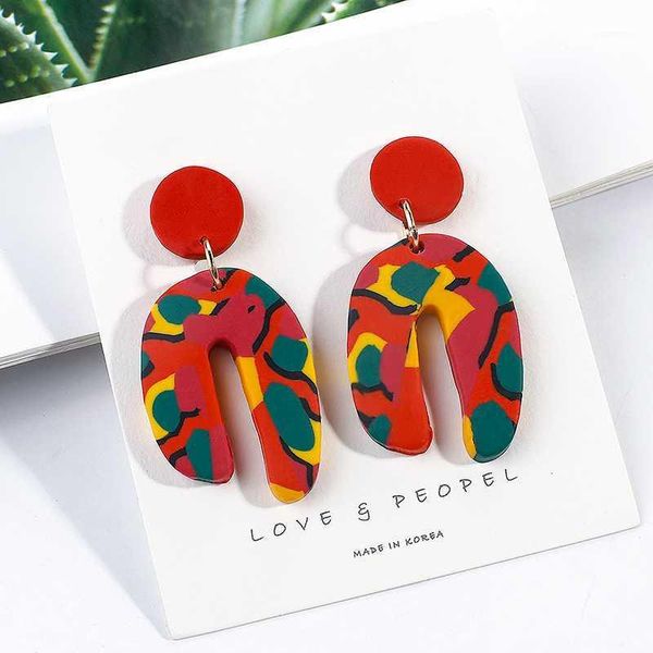 AENSOA Colorful Handmade Polymer Clay Statement Earrings Irregular Drop Dangle Earring For Women Unique Design Jewelry Brincos1, Silver
AENSOA Colorful Handmade Polymer Clay Statement Earrings Irregular Drop Dangle Earring For Women Unique Design Jewelry Brincos1, Silver