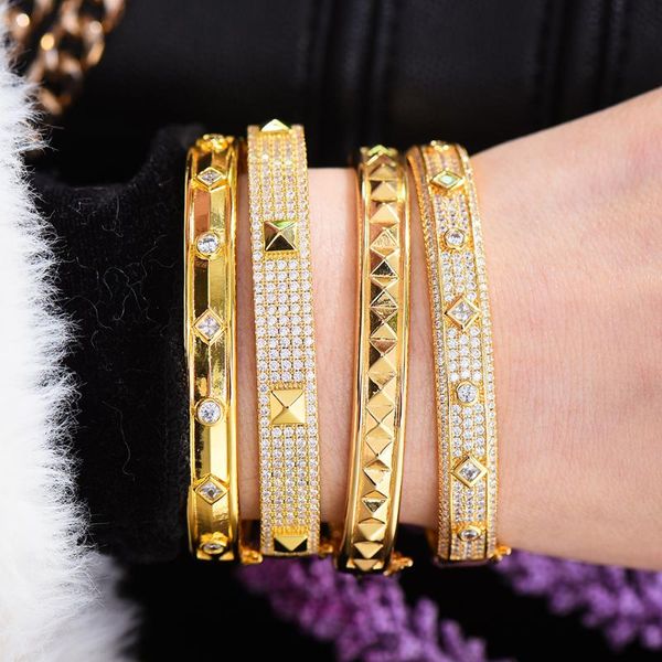 bangle godki big fashion luxury bold cuff for women wedding party multi cubic zirconia crystal cz dubai gold color bracelet 2021, Black
bangle godki big fashion luxury bold cuff for women wedding party multi cubic zirconia crystal cz dubai gold color bracelet 2021, Black