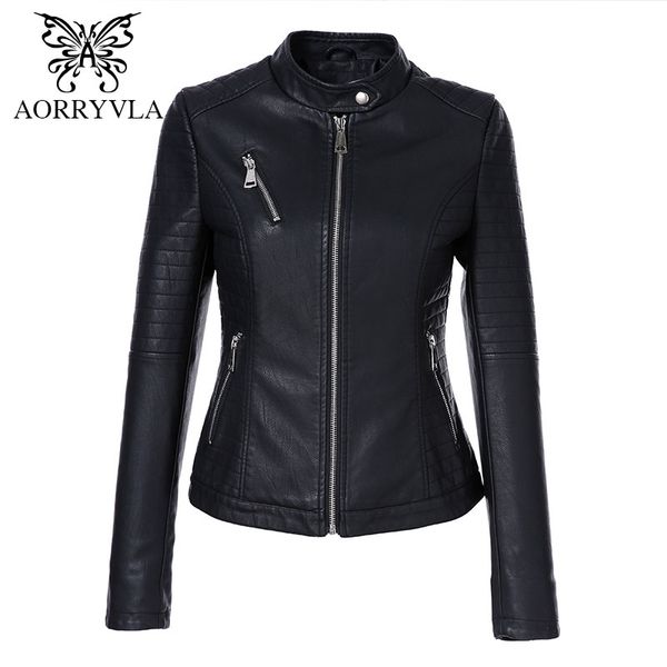 aorryvla black short autumn womens leather jacket long sleeve mandarin collar moto biker zipper slim quilted pu leather jacket 210201
aorryvla black short autumn womens leather jacket long sleeve mandarin collar moto biker zipper slim quilted pu leather jacket 210201