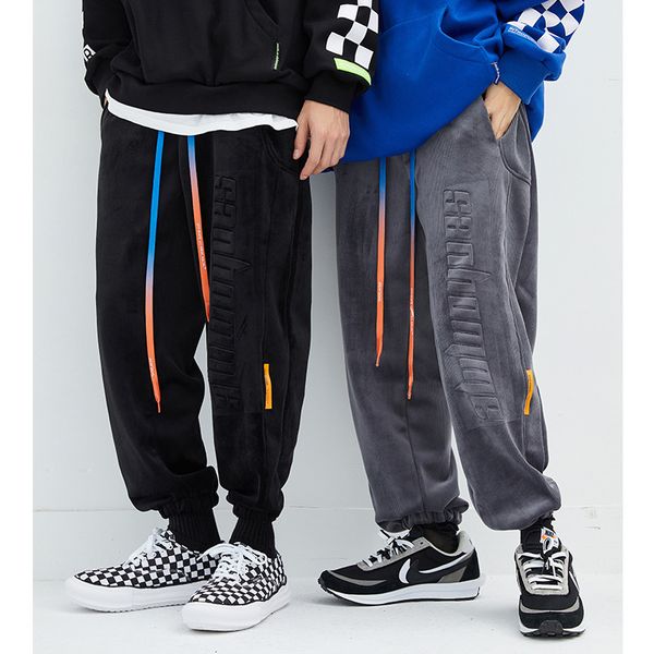 winter plush and thickened casual pants men's and women's fashion brand 2020 new stereo printing loose sports legged neutral pants, Black
winter plush and thickened casual pants men's and women's fashion brand 2020 new stereo printing loose sports legged neutral pants, Black